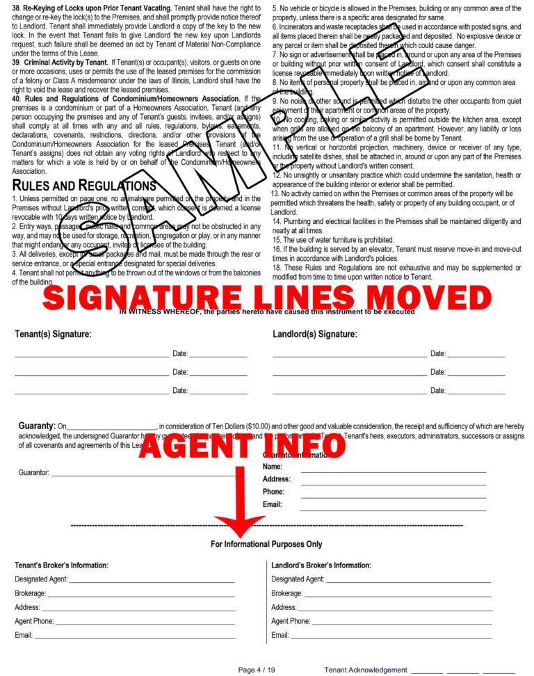 What's New in the 2020 Chicago Association of Realtors Lease?